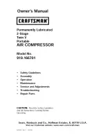 Preview for 1 page of Craftsman 919.166701 Owner'S Manual