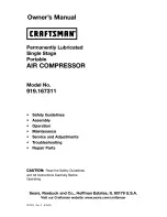 Предварительный просмотр 1 страницы Craftsman 919.167311 Owner'S Manual