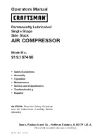 Preview for 1 page of Craftsman 919.167460 Operator'S Manual