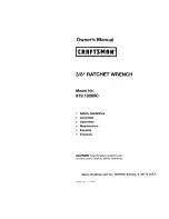 Предварительный просмотр 1 страницы Craftsman 919.182880 Owner'S Manual