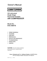 Предварительный просмотр 1 страницы Craftsman 919.195410 Owner'S Manual