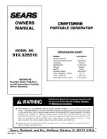 Craftsman 919.326510 Owner'S Manual preview