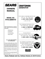 Preview for 16 page of Craftsman 919.326510 Owner'S Manual