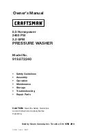 Craftsman 919.672240 Owner'S Manual preview