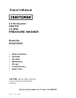 Craftsman 919.672241 Owner'S Manual preview