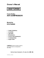 Craftsman 919.722020 Owner'S Manual preview