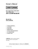 Предварительный просмотр 1 страницы Craftsman 919.724572 Owner'S Manual