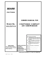 Craftsman 919.727110 Owner'S Manual preview