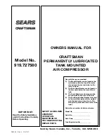 Preview for 1 page of Craftsman 919.727580 Owner'S Manual