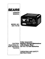 Предварительный просмотр 1 страницы Craftsman 934.716140 Owner'S Manual