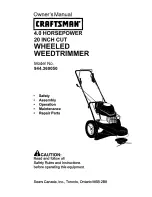 Craftsman 944.360050 Owner'S Manual preview