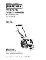 Craftsman 944.361063 Owner'S Manual preview