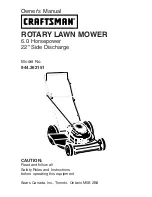 Предварительный просмотр 1 страницы Craftsman 944.362151 Owner'S Manual