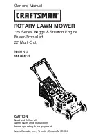 Craftsman 944.364741 Owner'S Manual предпросмотр