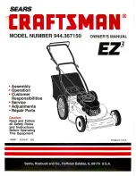 Craftsman 944.367150 Owner'S Manual preview