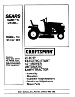 Craftsman 944.601880 Owner'S Manual preview