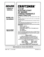 Preview for 52 page of Craftsman 944.609040 Owner'S Manual