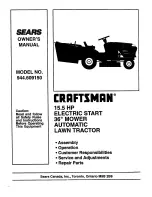 Preview for 1 page of Craftsman 944.609150 Owner'S Manual