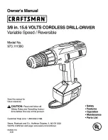 Preview for 1 page of Craftsman 973.111360 Owner'S Manual