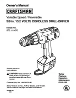 Предварительный просмотр 1 страницы Craftsman 973.11147 Owner'S Manual