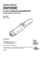 Craftsman 973.112090 Operator'S Manual preview