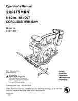 Preview for 1 page of Craftsman 973.113121 Operator'S Manual