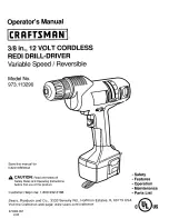 Preview for 1 page of Craftsman 973.113290 Operator'S Manual