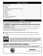 Preview for 2 page of Craftsman 973.114170 Operator'S Manual