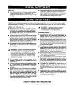 Preview for 4 page of Craftsman 973.114250 Operator'S Manual