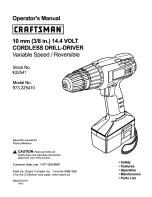 Craftsman 973.225410 Operator'S Manual preview