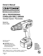 Craftsman 973.271600 Owner'S Manual preview
