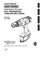 Preview for 1 page of Craftsman 973.274880 Owner'S Manual