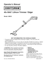 Preview for 1 page of Craftsman 98020 Operator'S Manual