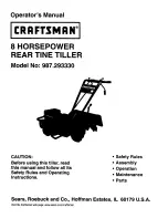 Preview for 1 page of Craftsman 987.293330 Operator'S Manual