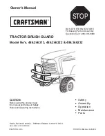 Предварительный просмотр 1 страницы Craftsman ASF 486.246213 Owner'S Manual