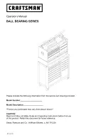 Craftsman BALL BEARING SERIES Operator'S Manual preview