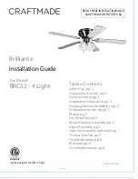 Craftsman Brilliante BRC52 - 4 Light Installation Manual preview