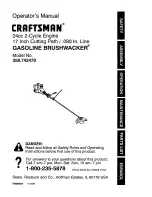 Предварительный просмотр 1 страницы Craftsman BRUSHWACKER 358.742470 Operator'S Manual