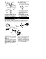 Preview for 8 page of Craftsman BRUSHWACKER 358.795180 Instruction Manual