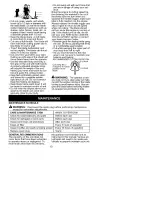 Preview for 13 page of Craftsman BRUSHWACKER 358.795200 Instruction Manual