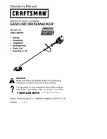 Craftsman BRUSHWACKER 358.795810 Operator'S Manual preview