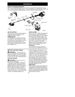 Предварительный просмотр 10 страницы Craftsman BRUSHWACKER 358.795820 Operator'S Manual