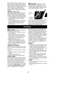 Preview for 20 page of Craftsman BRUSHWACKER 358.795822 Operator'S Manual