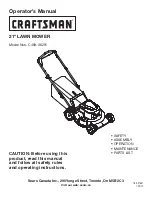 Craftsman C459-36201 Operator'S Manual предпросмотр