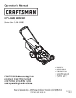 Craftsman C459-36203 Operator'S Manual preview