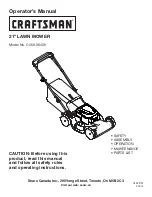 Preview for 1 page of Craftsman C459-36426 Operator'S Manual