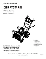 Preview for 1 page of Craftsman C459-52101 Operator'S Manual