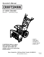 Craftsman C459-52222 Operator'S Manual preview