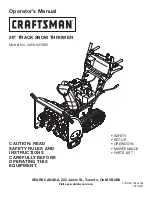 Craftsman C459-527860 Operator'S Manual preview