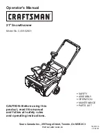 Предварительный просмотр 1 страницы Craftsman C459-52831 Operator'S Manual